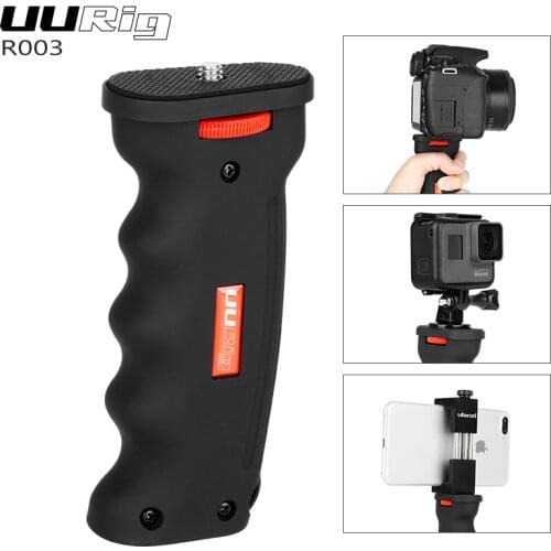 UUrig 003 Handheld Grip for Gopro Hero 7 6 5 Canon Nikon iPhone Xs Max X 8 7 Android Phone DSLR Camera Phone Mount Holder