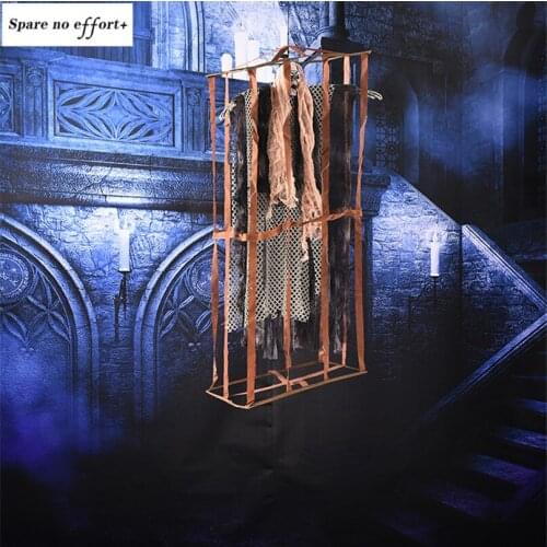 Horror Electric Ghost Halloween Decoration for Home Office Bar Club Ktv Haunted House Escape Fearsome Toy Creepy Doll Scary Eyes