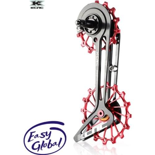 KCNC Road Bicycle Bike Oversized Pulley Cage OSPW Compatible SRAM RED FORCE RIVAL APEX 10S 11S 14-16T Bicycle Rear Derailleur