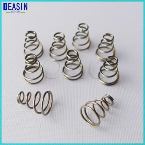Deasin 10pcs spring for dental three way syringe Triple Syringe spring button dental spare parts