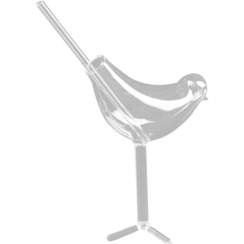 2021 New 150Ml Creative Bird Shape Cocktail Goblet Glass Personality Molecular Smoked