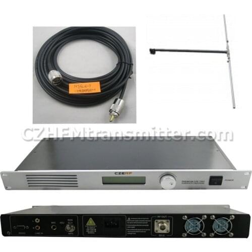 30W CZE-T501 FM transmitter 0-30w power adjustable radio broadcaster RDS port 1/2 DIPOLE ANTENNA kit