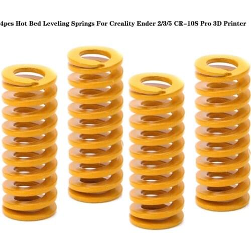 4pcs 3D printer parts Spring 8*20MM Leveling Spring 3D Printer Accessories For Ender 2 3 Pro 5 for Creality CR-10S PRO Hot Bed