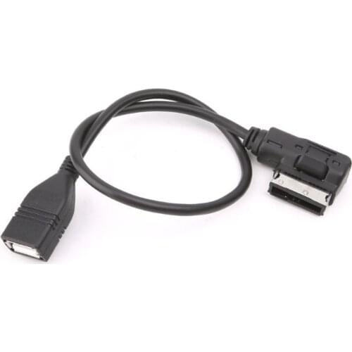 AUX Media Interface USB Female Audio Adapter Cable AMI For Mercedes For Benz