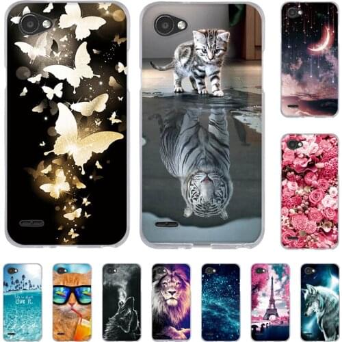 TPU Case For LG Q6 Q6a Q6+ M700 Print Back Phone Cover For lg q6 q6a q6+ Soft Silicone Shells Bags Fundas For LG Q 6 M700 Paint