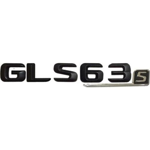 Black Number Letters GLS63s Trunk Emblems Badges for Mercedes GLS63 S