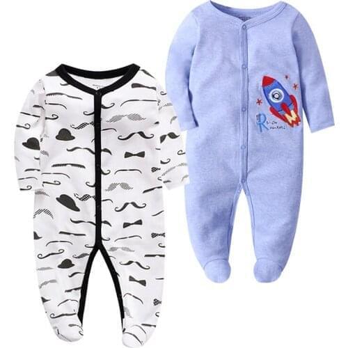 Baby Romper boy Newborn girl Clothes Long Sleeve 100% Cotton Comfortable Footed Pajamas 12 Months Kids Jumpsuit baby clothing