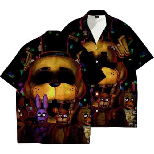 Summer Casual Hot sale 3D Printed T-shirt Fnaf Boy Girl Kids Short Sleeve T shirt Streetwear Men Women Children Cool Tops Tee