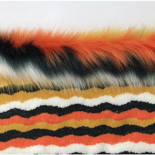 Multi Sizes Horizontal Jacquard Long Plush Soft Fabric For DIY Handmade Crafts Quilting Garment Home Textiles Materials