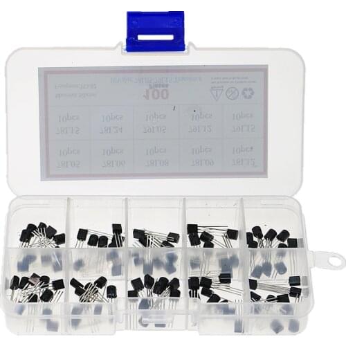 100pcs/box TO-92 Voltage regulator transistors assortment Kit 78L05 78L06 78L08 78L09 78L12 78L15 79L05 79L12 79L15 LM317