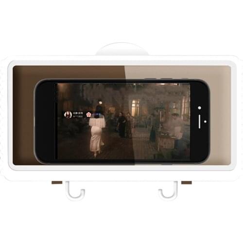 Shower Mobile Phone Wall Mount Holder Waterproof Wall Mount Wall Phone Holder For Shower Bathroom Kitchen