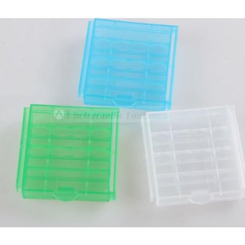 Wholesale 100pcs/Lot Accumulator aa / aaa Battery Storage Box Plastic Hard Case Battery Holder
