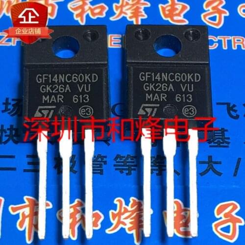 Original New 5PCS/ GF14NC60KD STGF14NC60KD FCPF16N60NT TO-220F