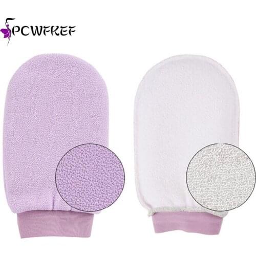 Shower Bath Gloves Exfoliating Wash Skin Mitt Massage Loofah Body Scrubber