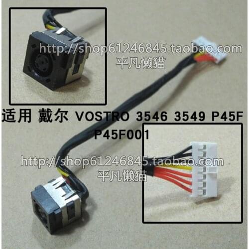 DC Power Jack with cable For Dell vostro 3546 3549 P45F P45F001 laptop DC-IN Flex Cable