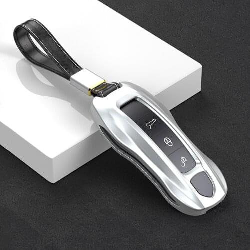 Car Aluminium Alloy Remote Smart Key Cover Fob Case key Shell For porsche Cayenne Macan panamera car-covers car-styling