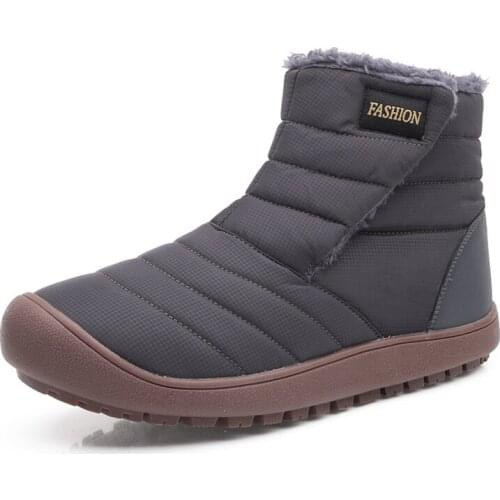 Warm Plush Winter Boots Men Waterproof Outdoor Cotton Shoes Women Classic Snow Boots Velvet Walking Sneakers for Cold Weather