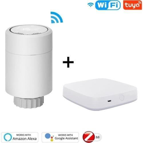 Smart Bluetooth Thermostats Tuya ZigBee 3.0 Wifi Wireless TRV Programmable Radiator Valve Automatic Heating Thermostat