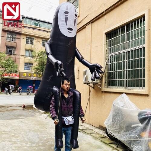 Walking Dance Faceless Man DIY Playground Performance Inflatable Air Model Halloween Bar Activity Props