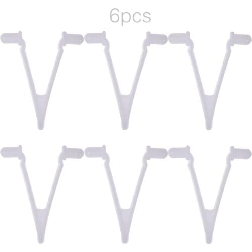 6Pcs Swiming Pool Cleaner Butterfly V Clips Spring Pole Attachment Clips For Vacuum Head Skimmer Net Leaf Rake Pool Clip