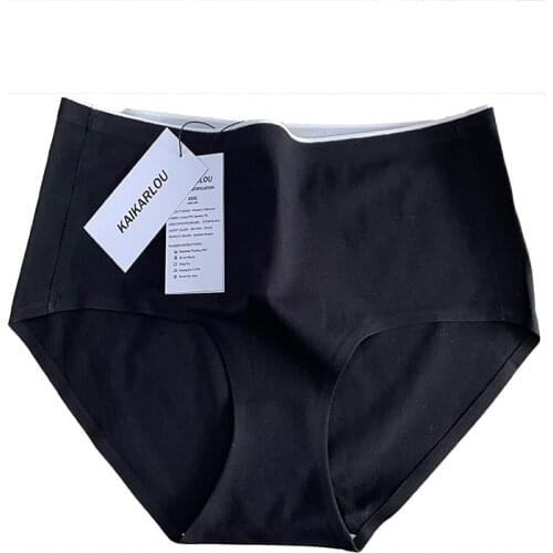 KAIKARLOU Cotton Womens Underwear Seamless Panties Sexy High Waist Briefs
