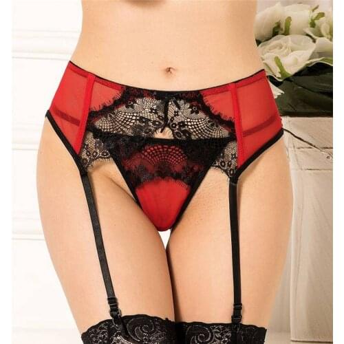 Women Sexy Lingerie High Waist Lace Stocking Belt Sexy Suspender Lingerie Bustier Vintage Goth S-XXL Garter Plus Size Underwear