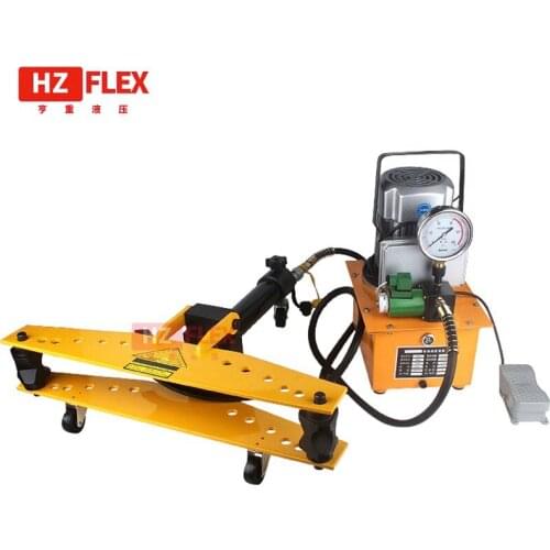 380v 0.75kw 1inch Manual hydraulic pipe bending machine aluminum alloy bender quick position copper tube/hose pipe bender
