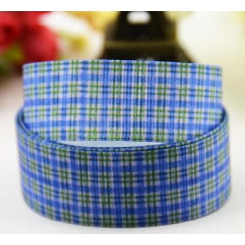 22mm 25mm 38mm 75mm Blue Lattices Cartoon Character Printed grosgrain ribbon party decoration sewing supplies 10Y X-00267