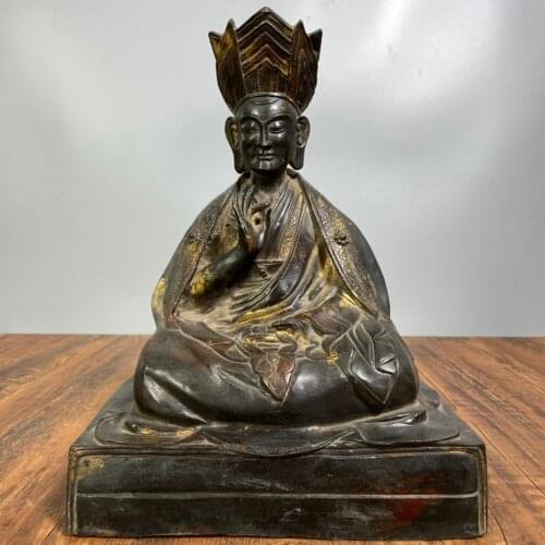 5"Tibet Temple Collection Old purple Bronze Cloisonne Enamel Sculpture lotus incense burner Three-legged incense Town House