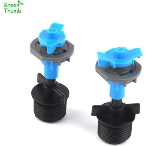 50sets Greenhouse 360Degree Hanging Whirling Micro Sprinkler With 1/2"Male Thread Inserting Mist Sprayer Gaden Irrigation