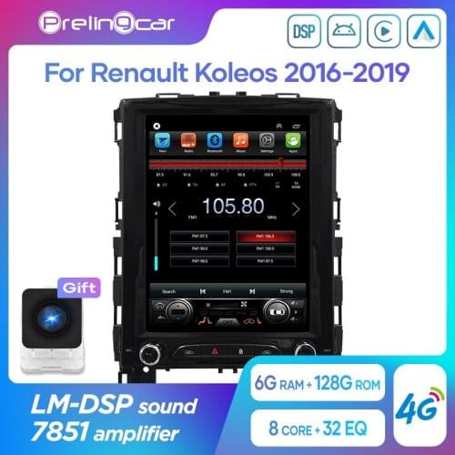 4G Lte Vertical screen android 10.0 car gps multimedia video radio player for Renault Megane koleos 2016-2019 years navigation