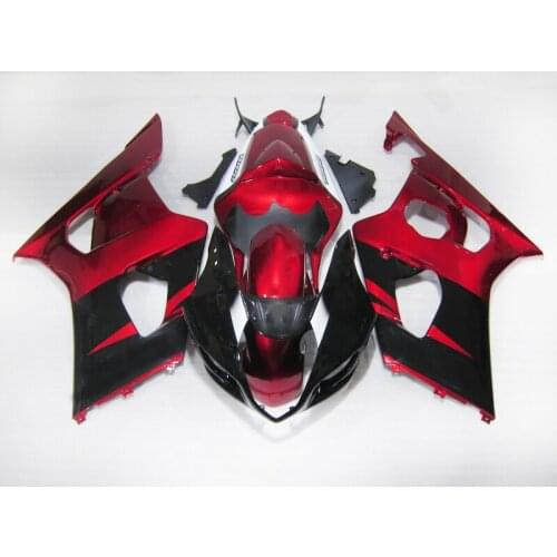 Free 7 gifts Fairing parts for Suzuki K3 2003 2004 GSX R1000 03 04 GSXR 1000 K4 wine red black Fairings OY12