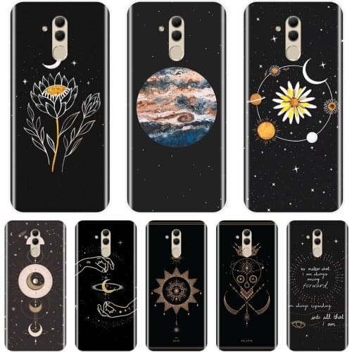 Black Star Space Art Phone Case For Huawei Mate 20 10 9 Pro Silicone Soft TPU Back Cover For Huawei Mate 7 8 9 10 20 Lite Cases