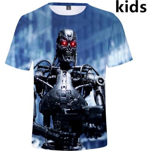 3 To 14 Years kids t shirt Terminator Dark Destiny 3d printed boy/girls t-shirt fashion harajuku children tshirts Teen clothes