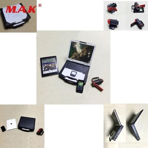 1:6 Scale Action Figure Accessories Toy Computer & DV &IPAD & Telephone Set Model Toys Modern Military Equipments Collections