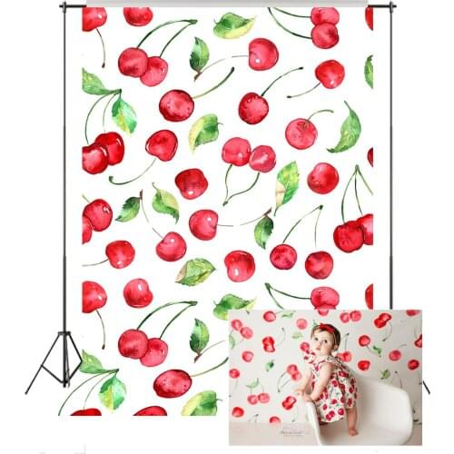 BEIPOTO Kids newborn Photography backdrops girl Baby photo shoot booth picture background studio props Cherry wallpaper fruit