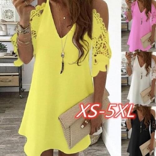 Fun Orange Solid Summer Dresses