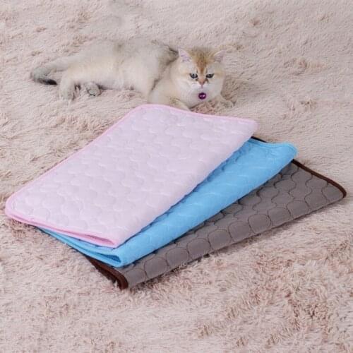 Puppy Cat Ice Gel Bed Mattress for Cats Gotas Accessories Dog Blanket Summer Sphynx Katten Cooling Mat Pad Mascotas Supplies