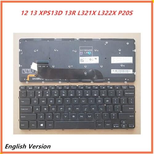 Laptop English Keyboard For Dell XPS 12 13 L321X L322X P20S XPS13D 13R Notebook Replacement layout Keyboard