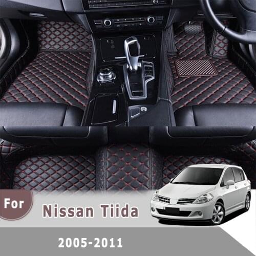 RHD Carpets For Nissan Tiida 2011 2010 2009 2008 2007 2006 2005 Car Floor Mats Auto Interiors Accessories Custom Foot Pads Rugs