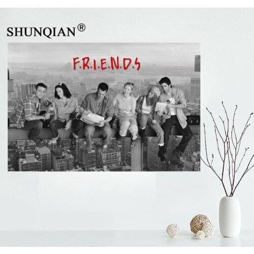 Nice Custom Classical TVShow Friends Poster Print painting Art Wall Silk Poster Cloth Print Fabric Poster 27X40cm30X45cm
