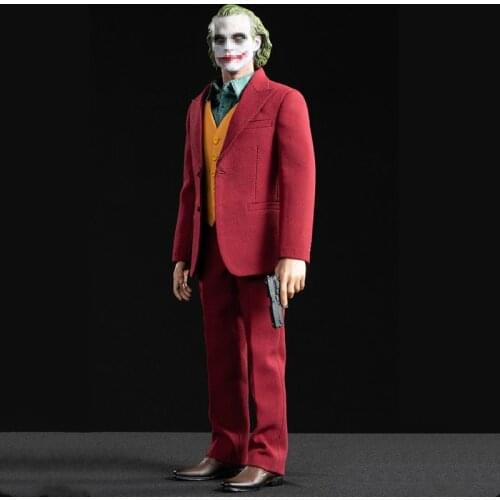 1/6 Scale Red Suit Set Comedian Joker Clown Joaquin Red Suit Clothes For 12 inches Action Figure Body Doll Center CEN M13