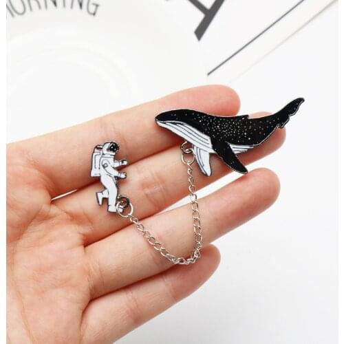 Cute Dolphin Charm Brooch Mini Animal Pins Brooches Badges Kids Pin Gift DIY Jewelry Hat Backpack Jeans Brooch