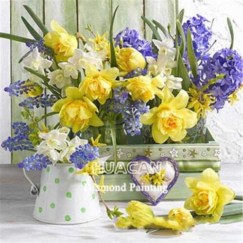 Flowers Printed Fabric 11CT Cross-Stitch Embroidery Kit DMC Threads Craft Handicraft Needlework Sewing Sales Home Floss