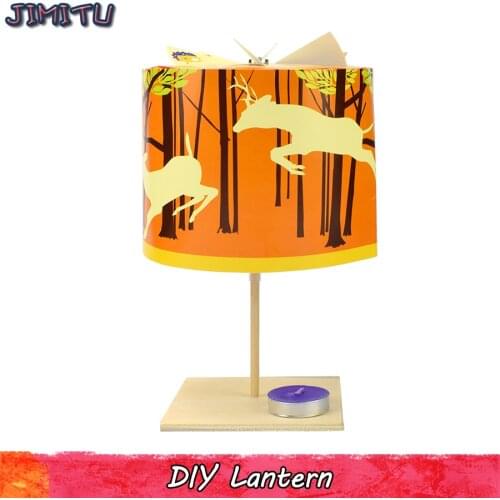 DIY Revolving Lantern Model Kits Toy Childrens Science Experiment Handmade Paper Models Toys Gifts for Kids Home Decoration