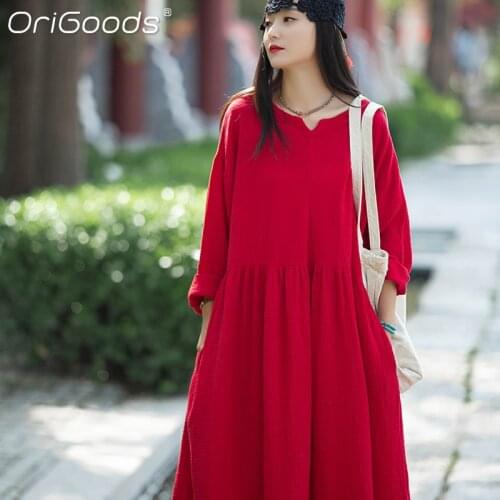 Летние платья с длинным рукавом ORIGOODS China At AliExpress