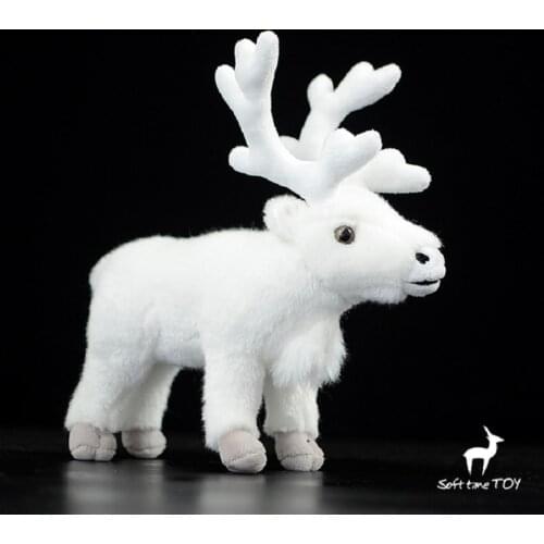 Lifelike toy brown Nordic reindeer plush toy about 24cm deer soft doll baby toy Christmas gift h1855
