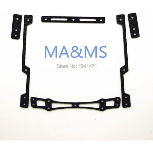 RFDTYGR 1.5mm Carbon Fiber The Improved MA&MS Chasis Handing Damper Body Slam Custom Parts For Tamiya MINI 4WD C057 1Set/lot