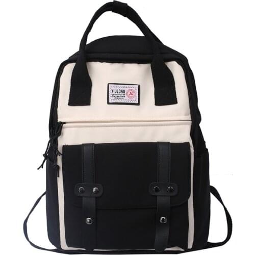 Fashion Backpack Waterproof Women Backpack Nylon College Bag New Trend Female Bagpack Large Schoolbag Student