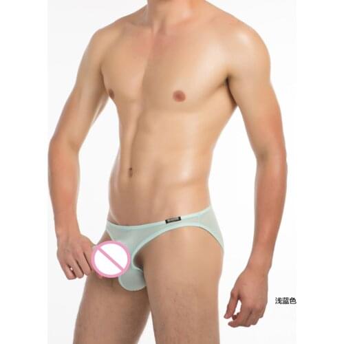 Sexy MensBriefs Elephant Nose Bikini Underpants Separation Breathable Male Underwear